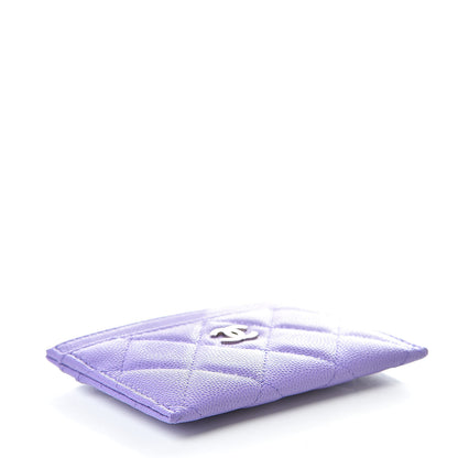 Chanel Caviar Quilted Card Holder Purple 4 of 8