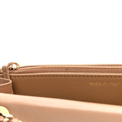 Chanel Lambskin Quilted Trendy CC Wallet On Chain WOC Beige 8 of 13