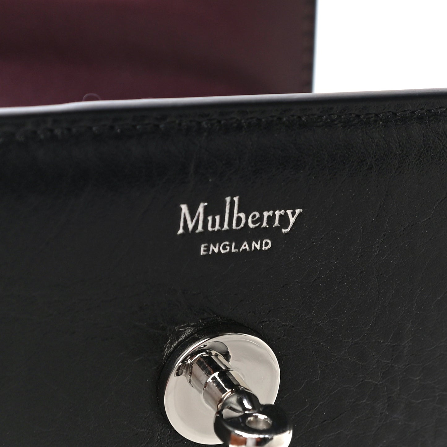 Classic Grain Small Darley Wallet Black