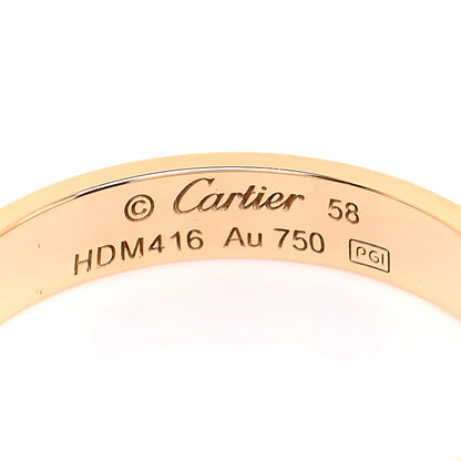 Cartier 18K Yellow Gold 3.5mm LOVE Wedding Band Ring 58 8.25 4 of 5