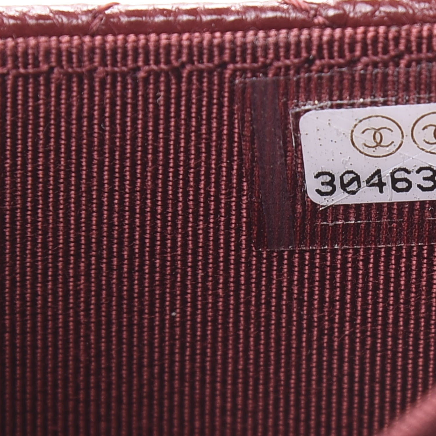 Chanel Caviar Quilted Flap Card Holder Wallet Burgundy 8 of 9