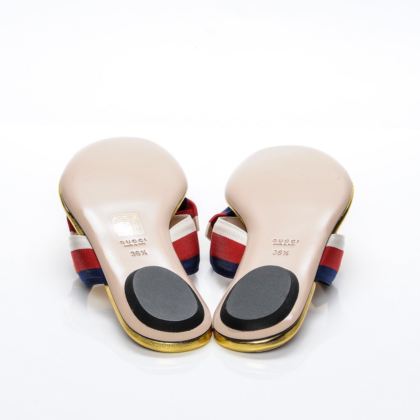 Grosgrain Web Thong Sandals 36.5 Navy Blue Hibiscus Red White