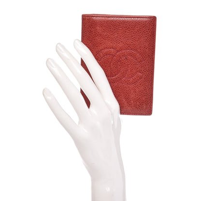 Chanel Caviar Timeless CC Card Holder Wallet Red 2 of 11
