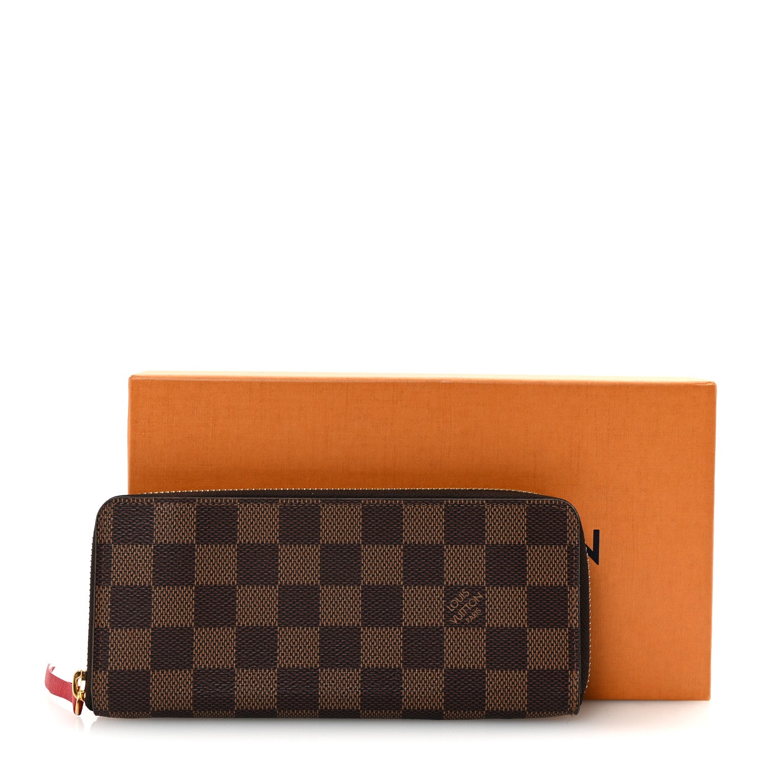 Louis Vuitton Damier Ebene Clemence Wallet Cherry 7 of 7