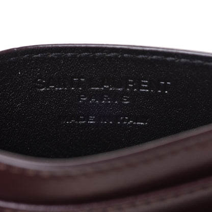 Saint Laurent Calfskin Y Quilted Joan Credit Card Case Umber 6 of 7