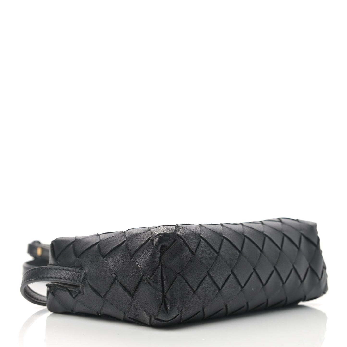 Nappa Intrecciato Nodini Mini Crossbody Black