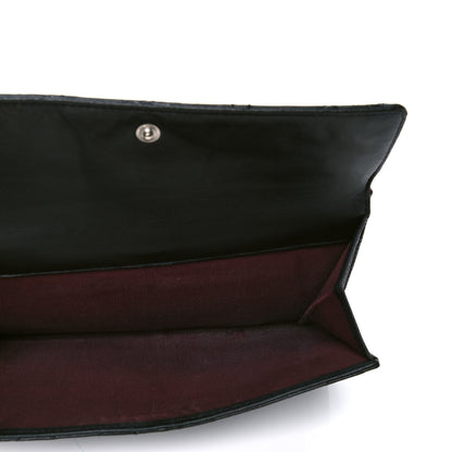 Chanel Lambskin Quilted Long Flap Wallet Black 5 of 7