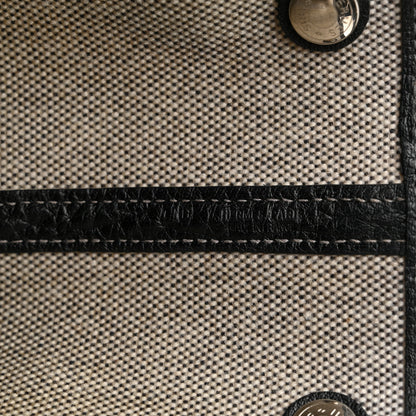 Hermes Toile Buffle Skipper Garden Party 36 MM Tote Black 6 of 16