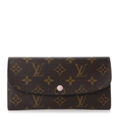 Louis Vuitton Monogram Emilie Wallet Rose Ballerine 1 of 7