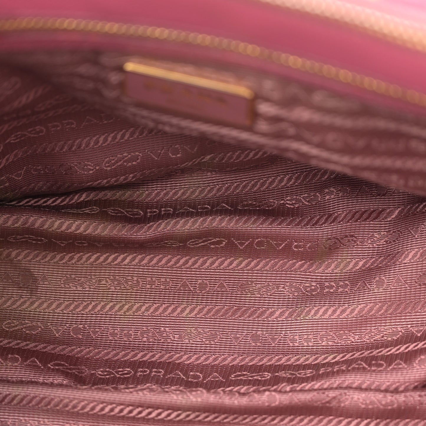 Saffiano Mini Galleria Double Zip Tote Peonia