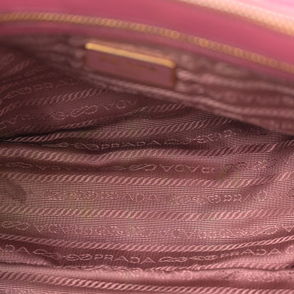 Prada Saffiano Mini Galleria Double Zip Tote Peonia 5 of 12