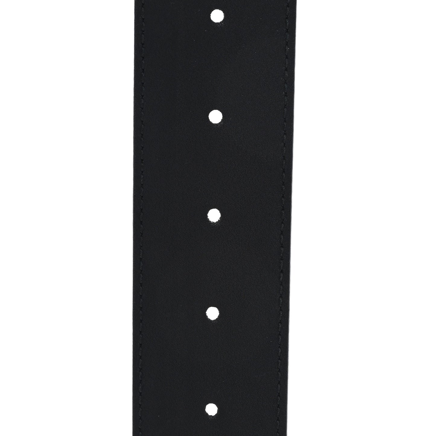 Moon Calfskin Pearl Double G 40mm Belt 85 34 Black Cream
