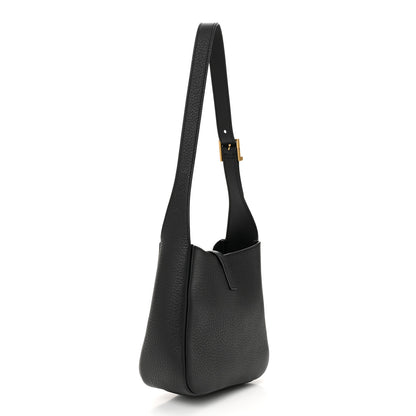 Saint Laurent Calfskin Baby Le 5 A 7 Supple Hobo Black 4 of 12