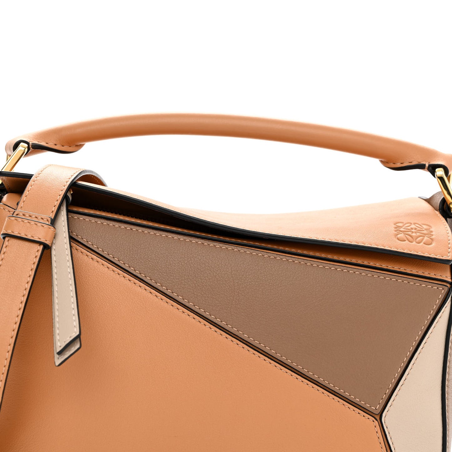 Calfskin Small Puzzle Bag Warm Desert Mink