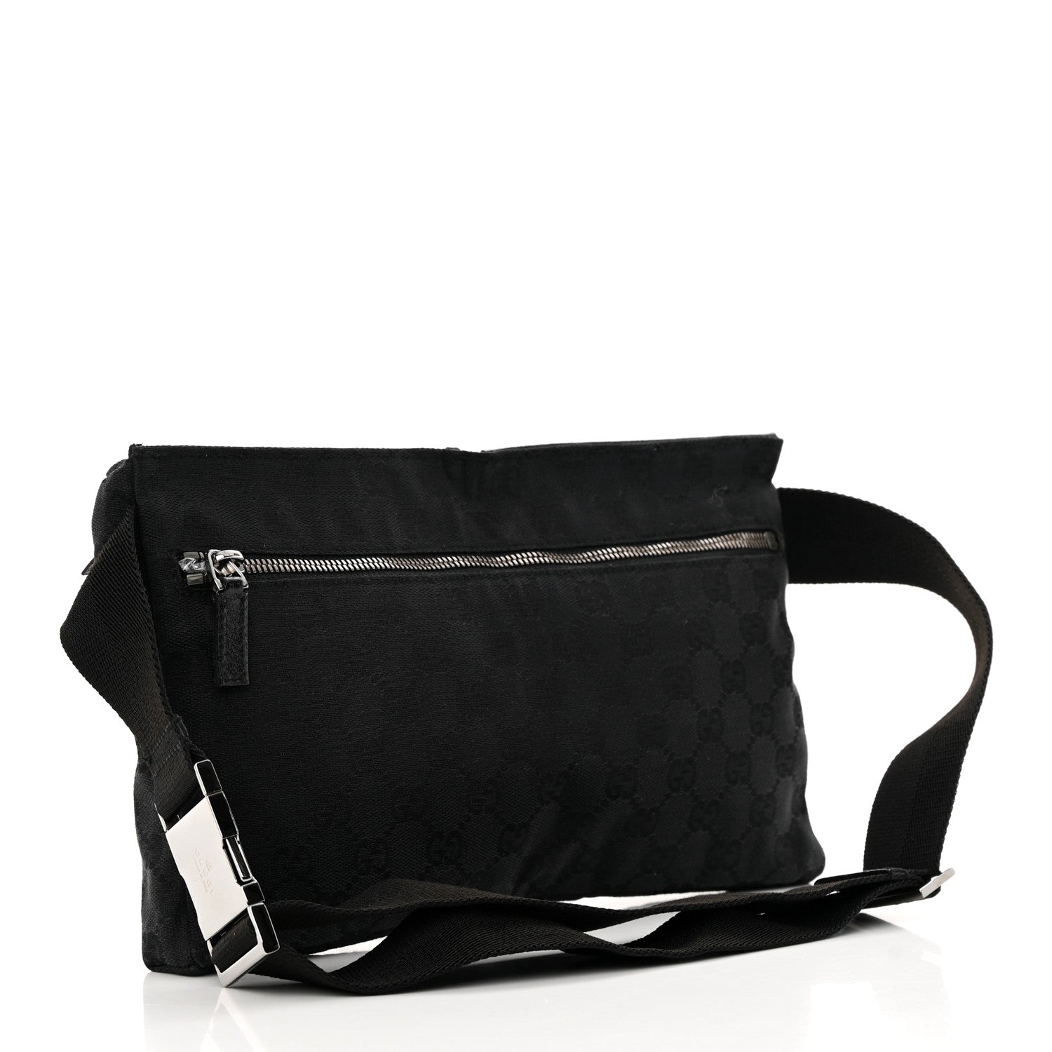 Gucci GG Monogram Double Pocket Belt Bag Black 3 of 12