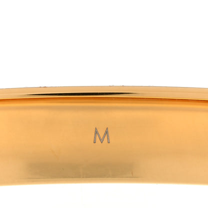Louis Vuitton Brass Crystal Monogram Nanogram Strass Cuff M Gold 5 of 6