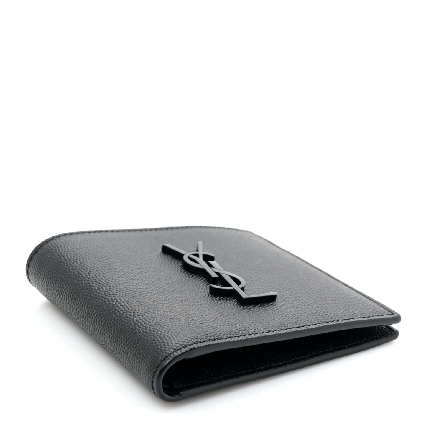 Grain De Poudre Monogram Monochrome Bifold Wallet Black