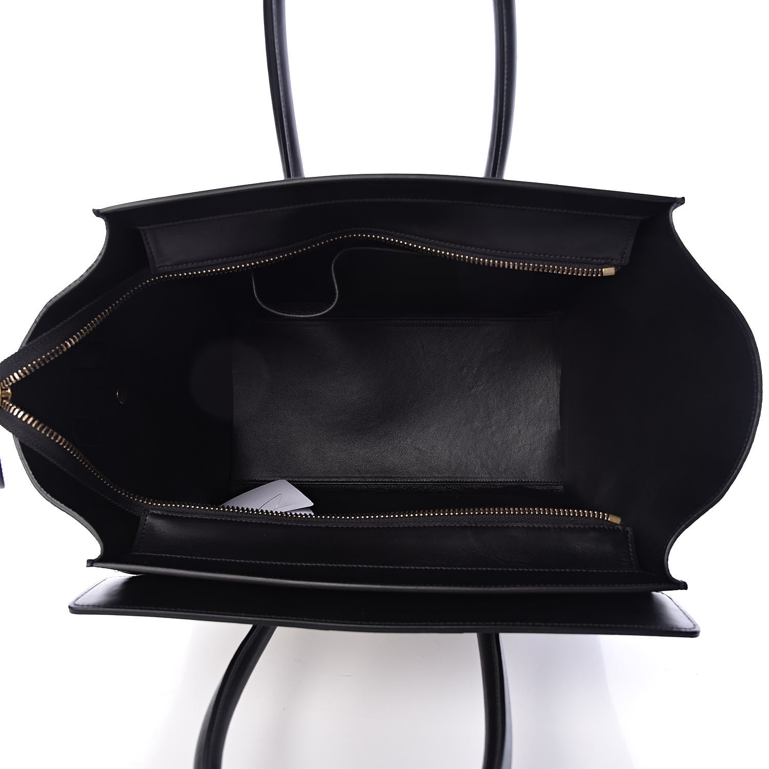Celine Bullhide Calfskin Mini Bi-Color Luggage Black White 5 of 12