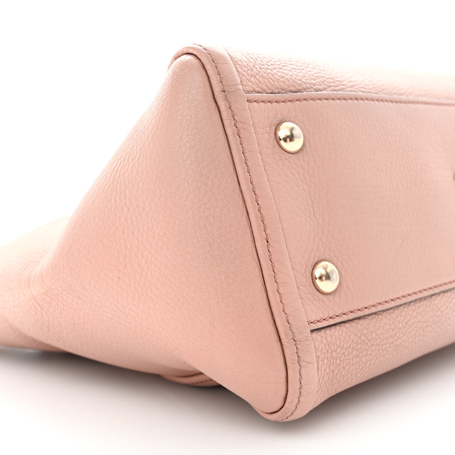 Gucci Pebbled Calfskin Small Soho Top Handle Bag Light Pink 9 of 15