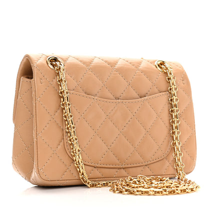 Chanel Aged Calfskin Quilted 2.55 Reissue Mini Flap Beige 3 of 11