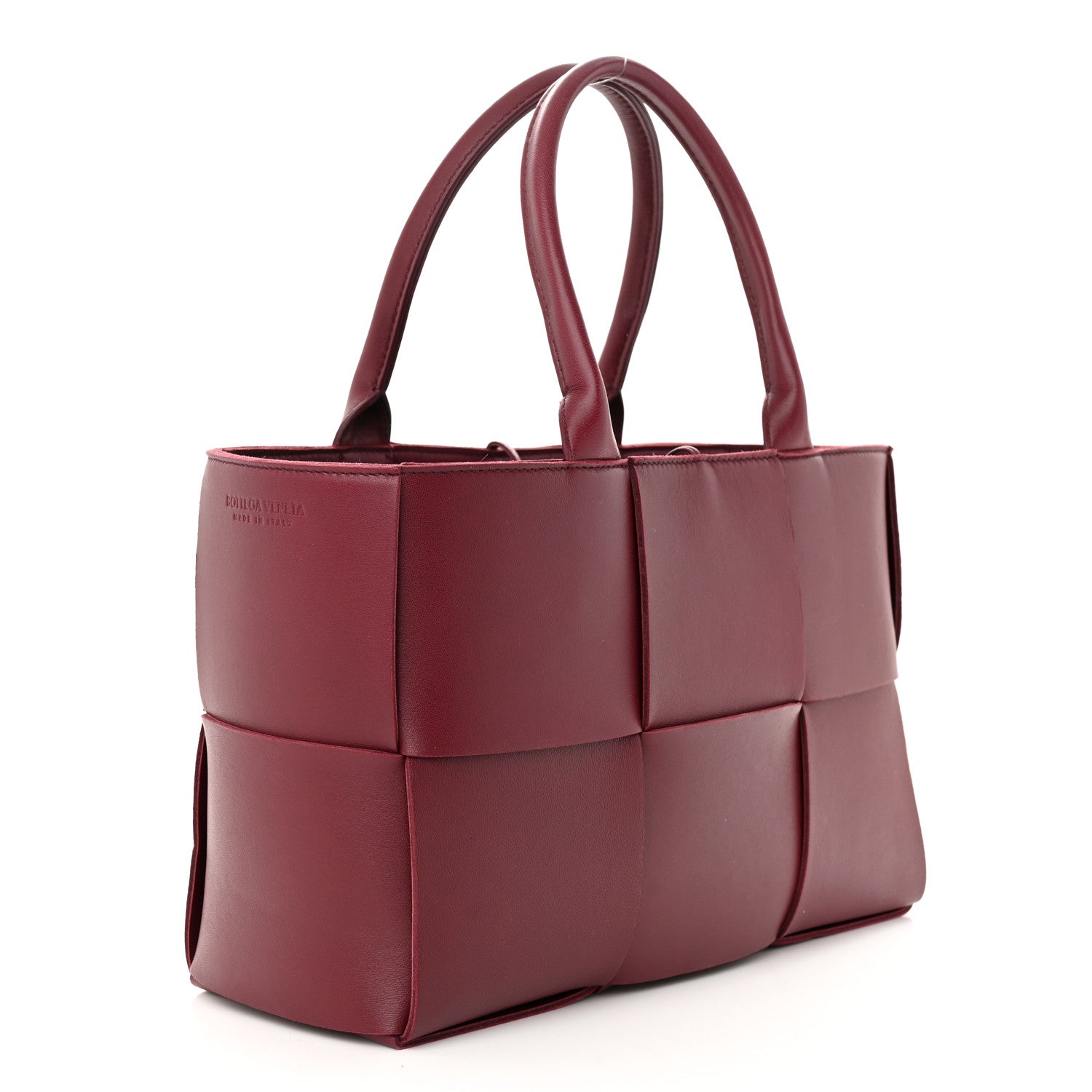 Bottega Veneta Smooth Calfskin Intrecciato Small Arco Tote Barolo 4 of 11