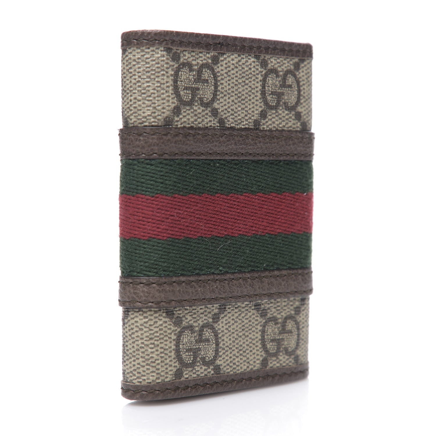 Gucci GG Supreme Monogram Web Ophidia 6 Key Holder Case Beige New Acero 2 of 6