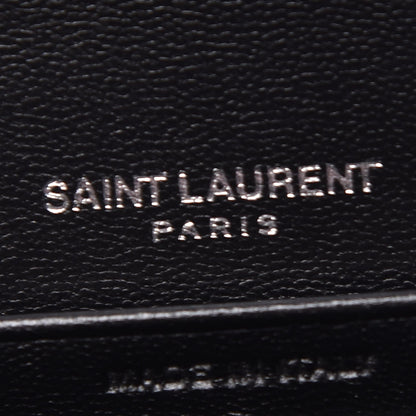 Saint Laurent Lambskin Y Quilted Monogram Large Loulou Flap Wallet Black 6 of 8