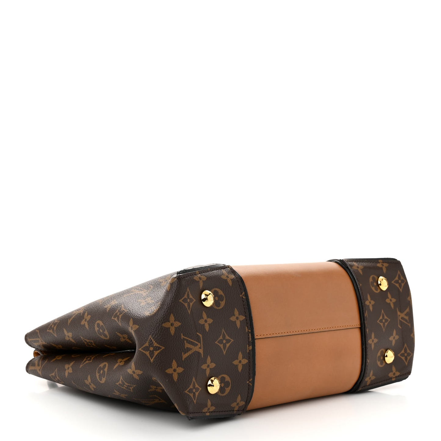 Monogram Cuir Orfevre Tote W PM Noisette