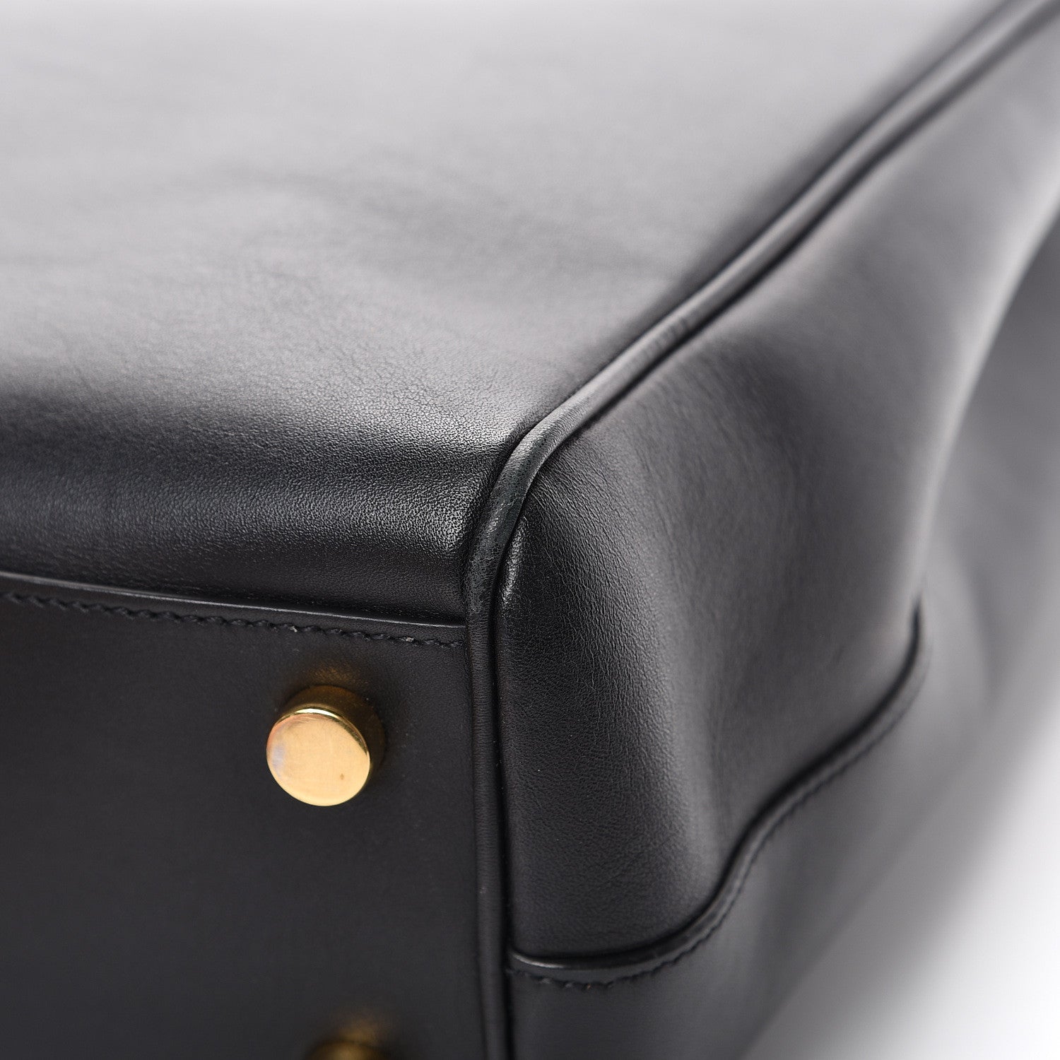 Saint Laurent Soft Calfskin Monogram Cassandre Shopper Black 15 of 19