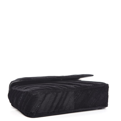 Balenciaga Velvet Logo Matelasse BB Chain Wallet Black 4 of 10