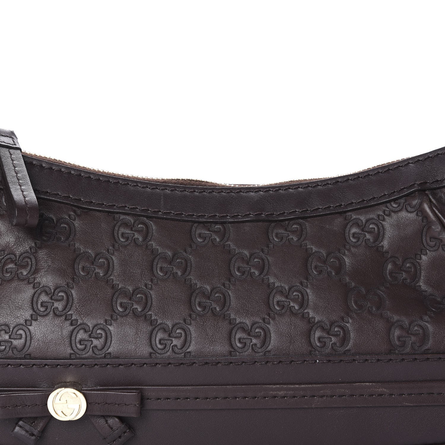 Gucci Guccissima Small Mayfair Shoulder Bag Brown 10 of 10