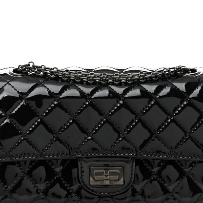 Chanel Patent Calfskin Quilted 2.55 Reissue 225 Flap So Black 7 of 10