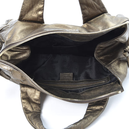 Gucci Metallic Medium Hysteria Tote Bronze 4 of 13