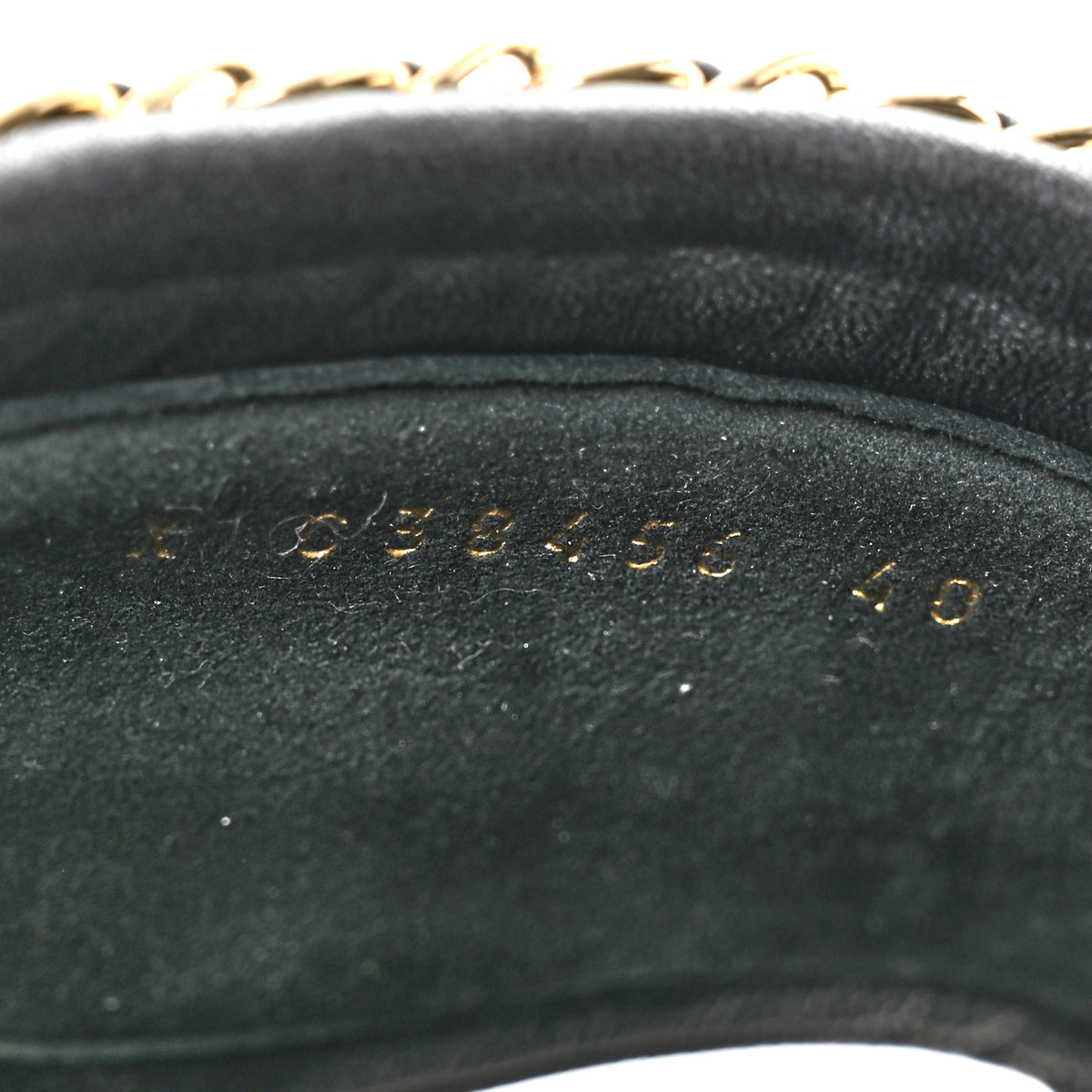 Chanel Cord Lambskin CC Chain Mules 40 Black 9 of 9