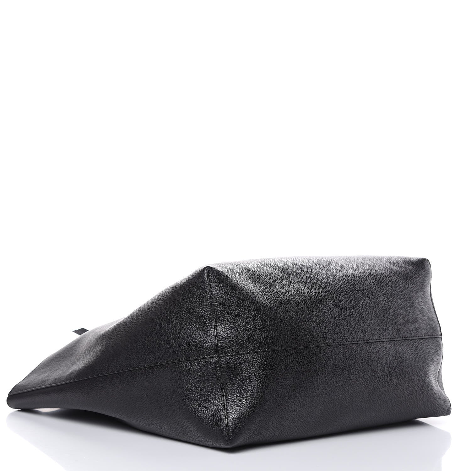 Alexander McQueen Grained Calfskin Skull Open Shopper Tote Black 5 of 9