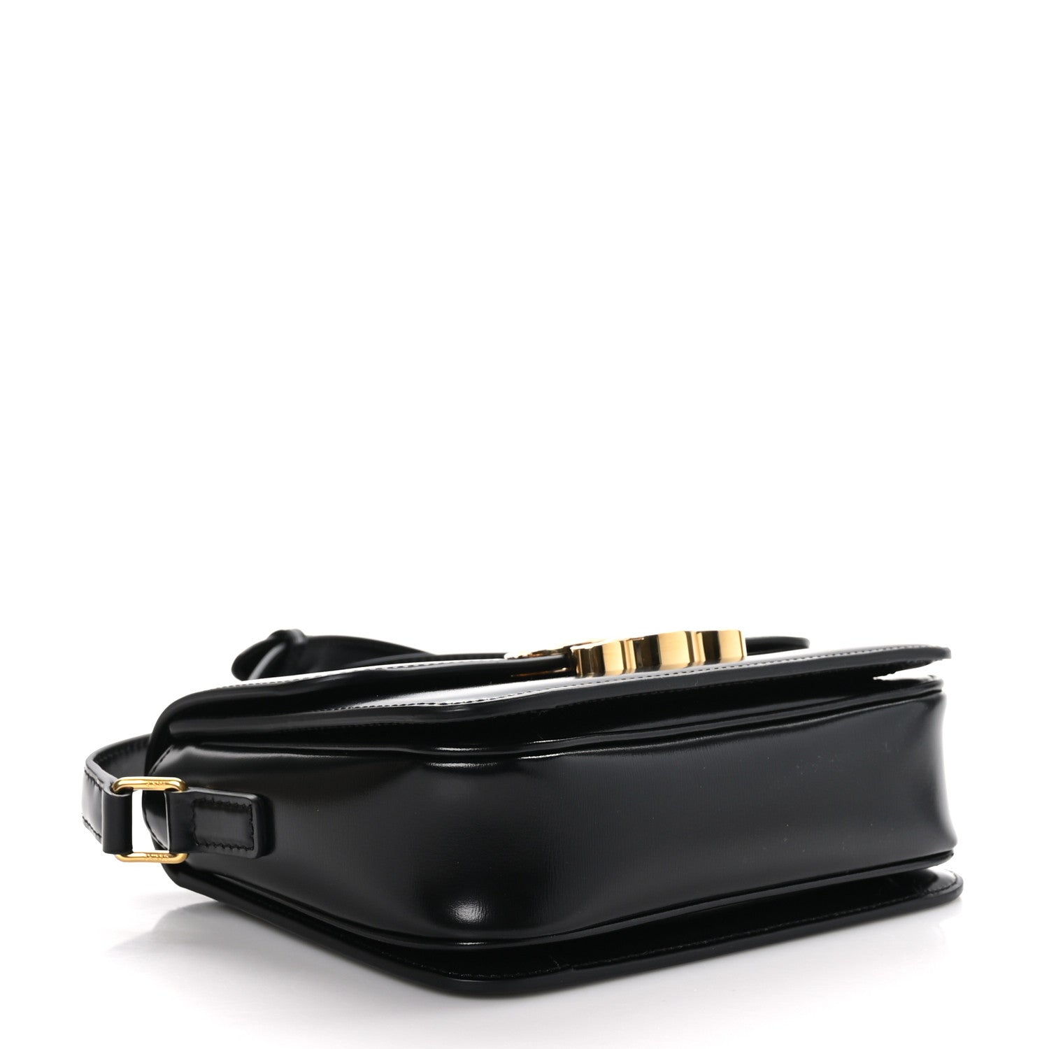 Celine Shiny Calfskin Small Triomphe Black 6 of 17