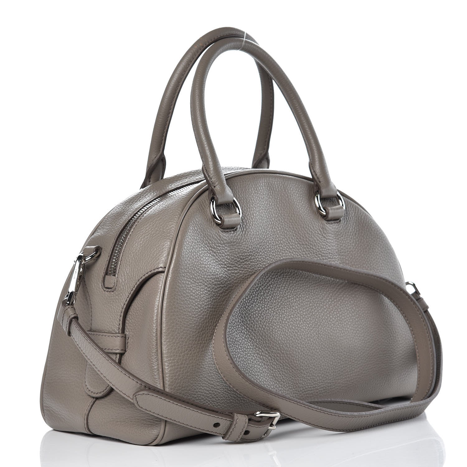 Prada Vitello Daino Bowling Bag Argilla 3 of 12