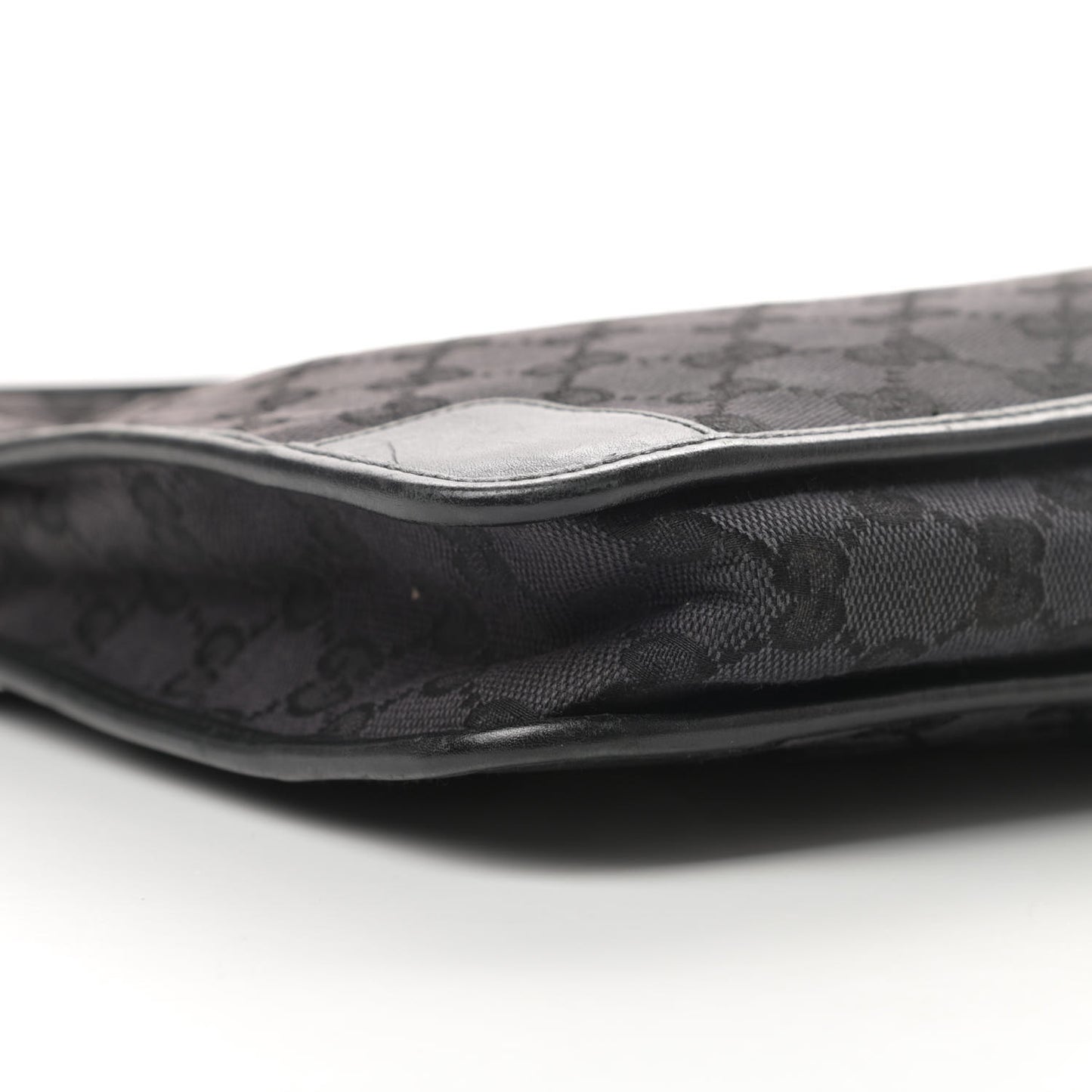 Nylon Monogram Shoulder Bag Black