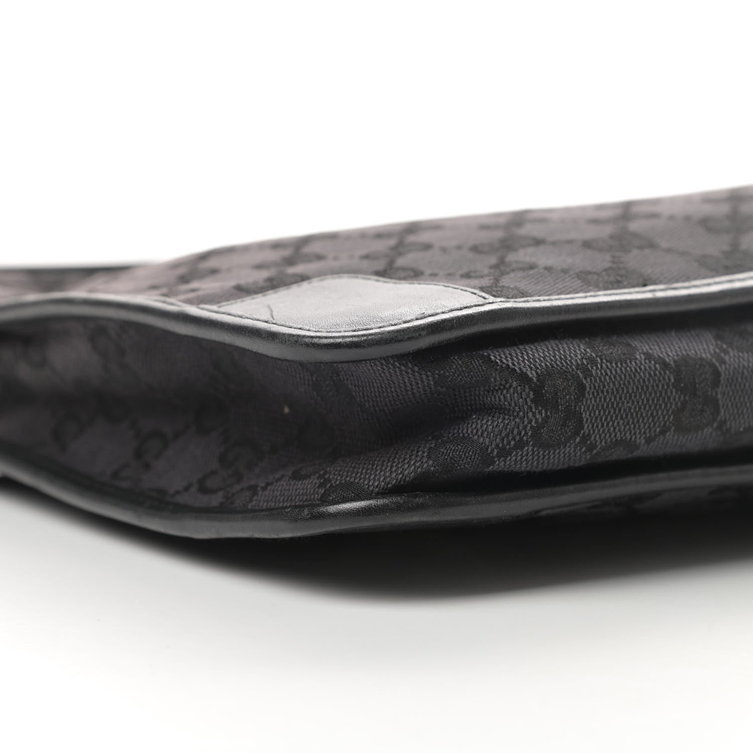 Gucci Nylon Monogram Shoulder Bag Black 8 of 13