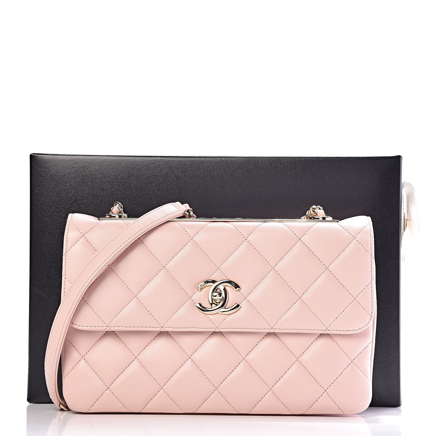 Chanel Lambskin Quilted Medium Trendy CC Flap Light Pink 11 of 11