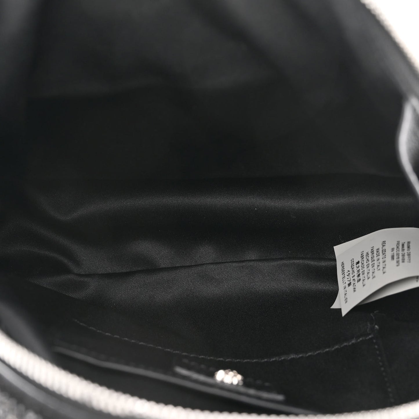 Calfskin Palazzo Crystal Medusa Backpack Black