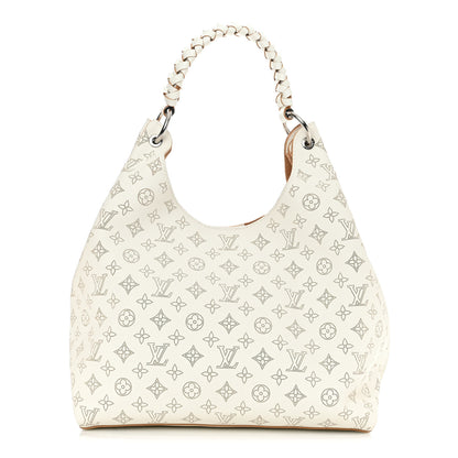 Louis Vuitton Mahina Carmel Hobo Snow 1 of 11