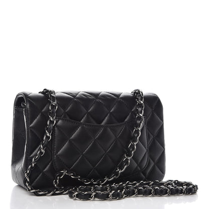 Chanel Lambskin Quilted Mini Rectangular Flap Black 3 of 7