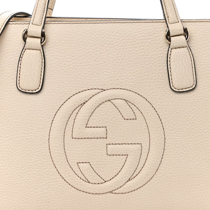 Gucci Dollar Calfskin Medium Soho Top Handle Satchel Ivoire 8 of 15