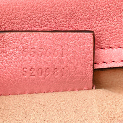 Gucci Wonka Grain Calfskin Mini Diana Tote Bag Wild Rose Fuxia Fluo 7 of 14