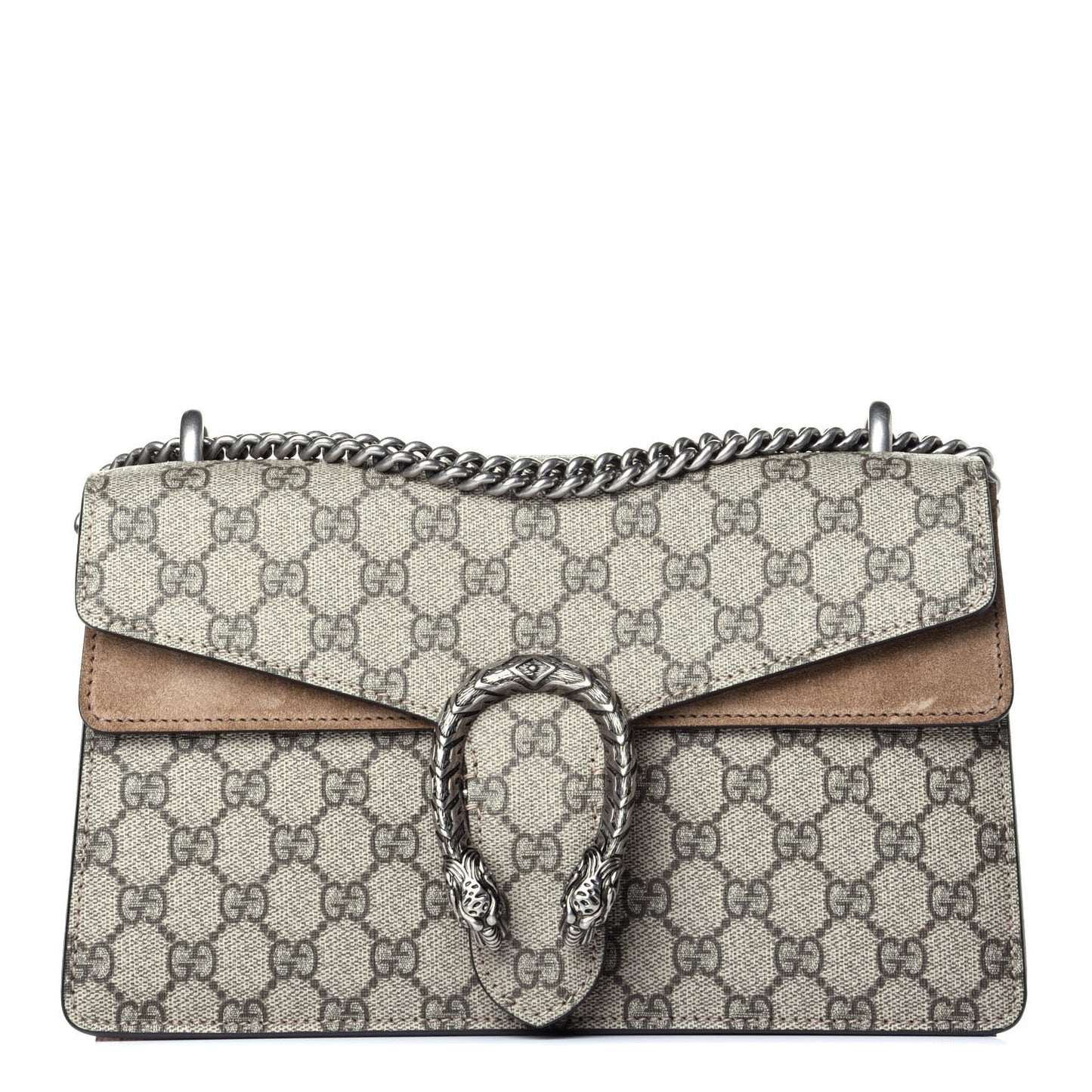 GG Supreme Monogram Small Dionysus Shoulder Bag Taupe