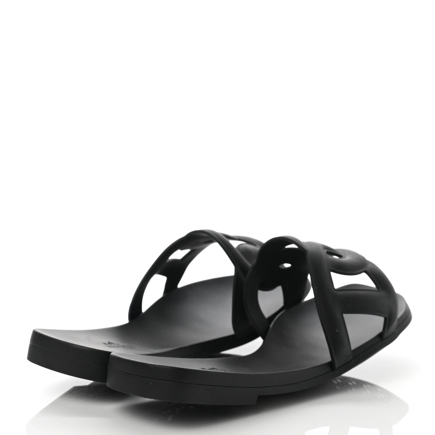Rubber Aloha Sandals 36 Black