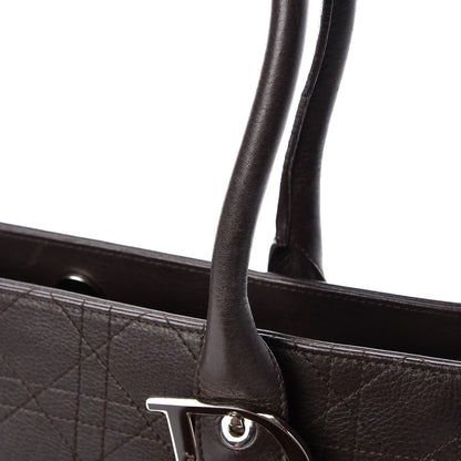 Christian Dior Calfskin Cannage Shoulder Bag Dark Brown 23 of 24