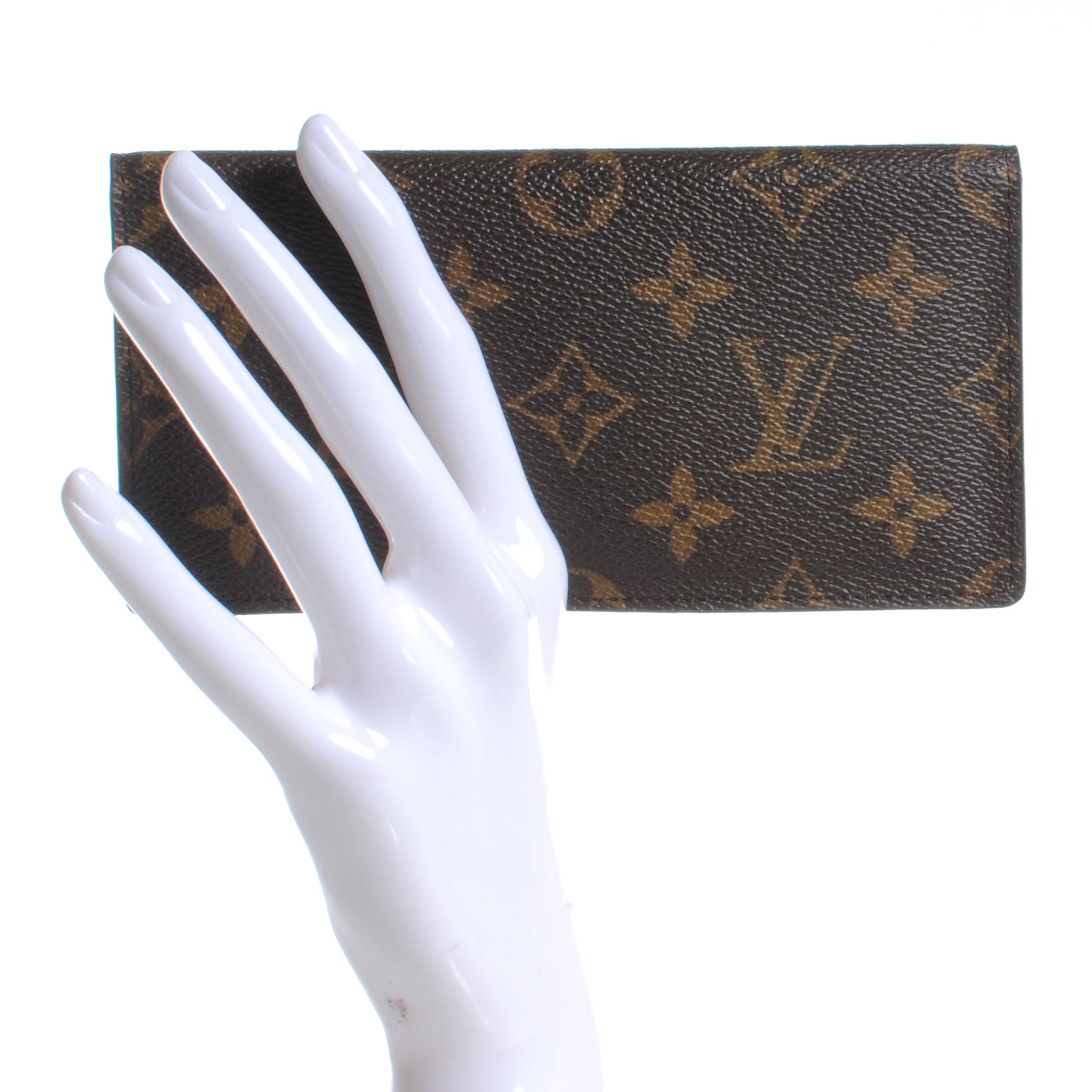 Louis Vuitton Monogram Simple Checkbook Holder Wallet 2 of 7