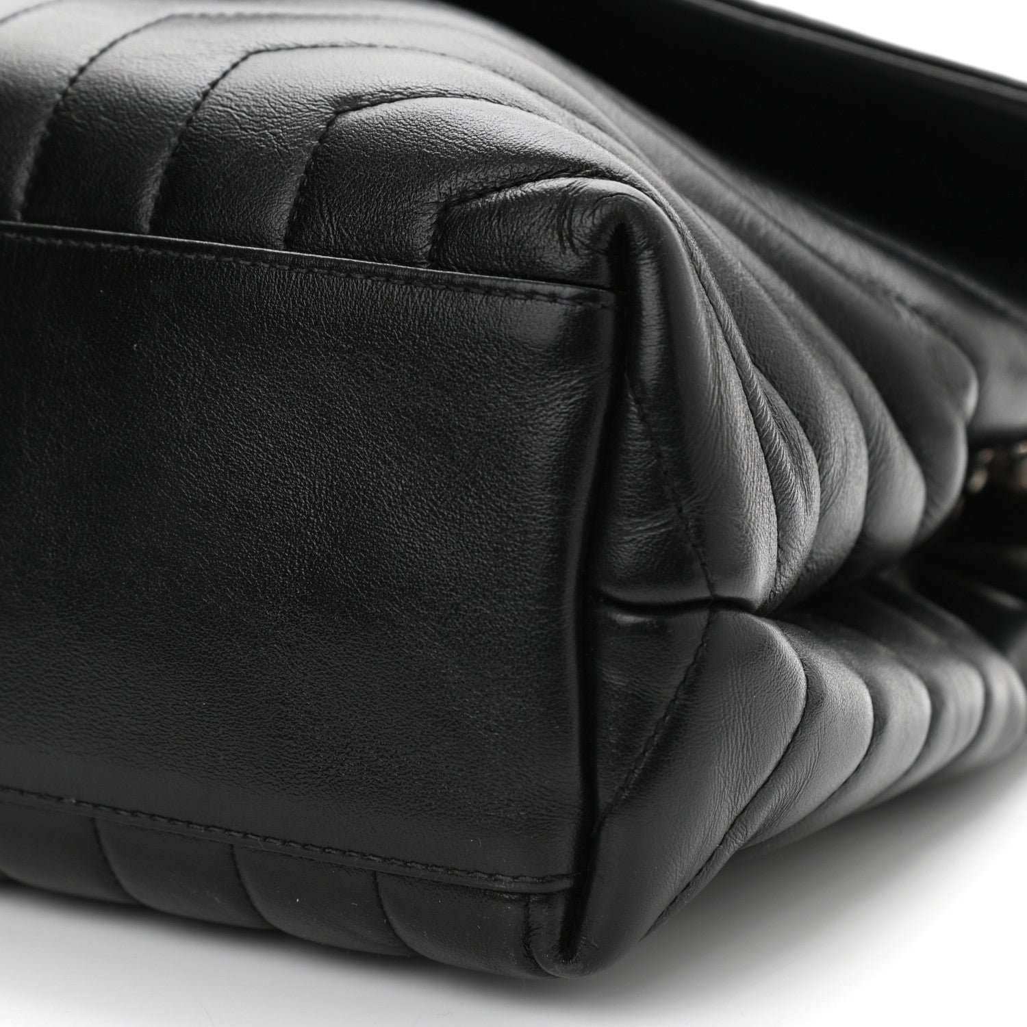 Saint Laurent Calfskin Y Quilted Monogram Medium Loulou Chain Satchel Black 9 of 9